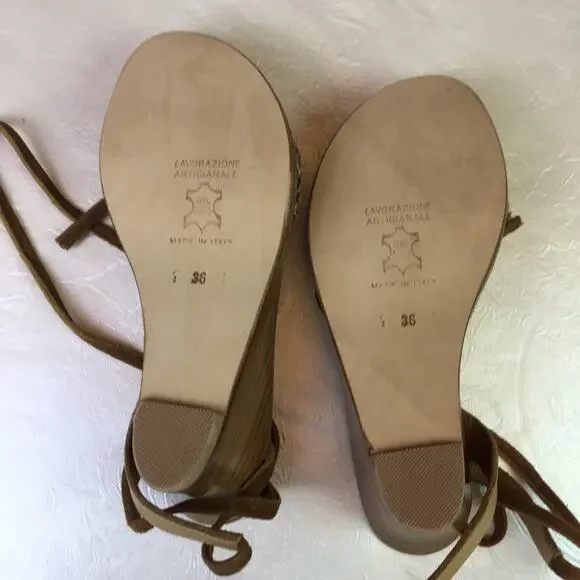 Cornetti Tropea Wedge Cheetah Print Sandals 36 - Picture 16 of 16